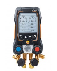 testo 557s Smart Kit per il vuoto - Manifold digitale smart con sonde termometriche a pinza e per il vuoto senza fili