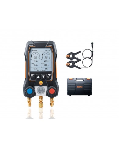 testo 550s Kit base - Manifold digitale smart con sonde termometriche a pinza con cavo fisso
