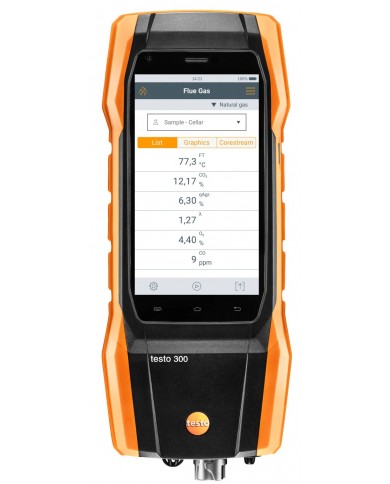 testo 300 Longlife kit 1 con sensore NO/NOx - analizzatore di combustione (O2, CO fino a 4.000 ppm, NO/NOx) testo 300 Longlife kit 1 con sensore NO/NOx - analizzatore di combustione (O2, CO fino a 4.000 ppm, NO/NOx)
