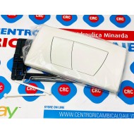 PLACCA TWIN LINE 30 BIANCO DOPPIO TASTO RETTANGOLARE GEBERIT